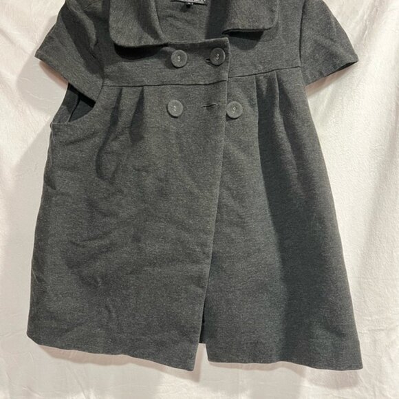 Willi Smith Charcoal Gray Women’s Short sleeve jacket medium - Picture 1 of 3